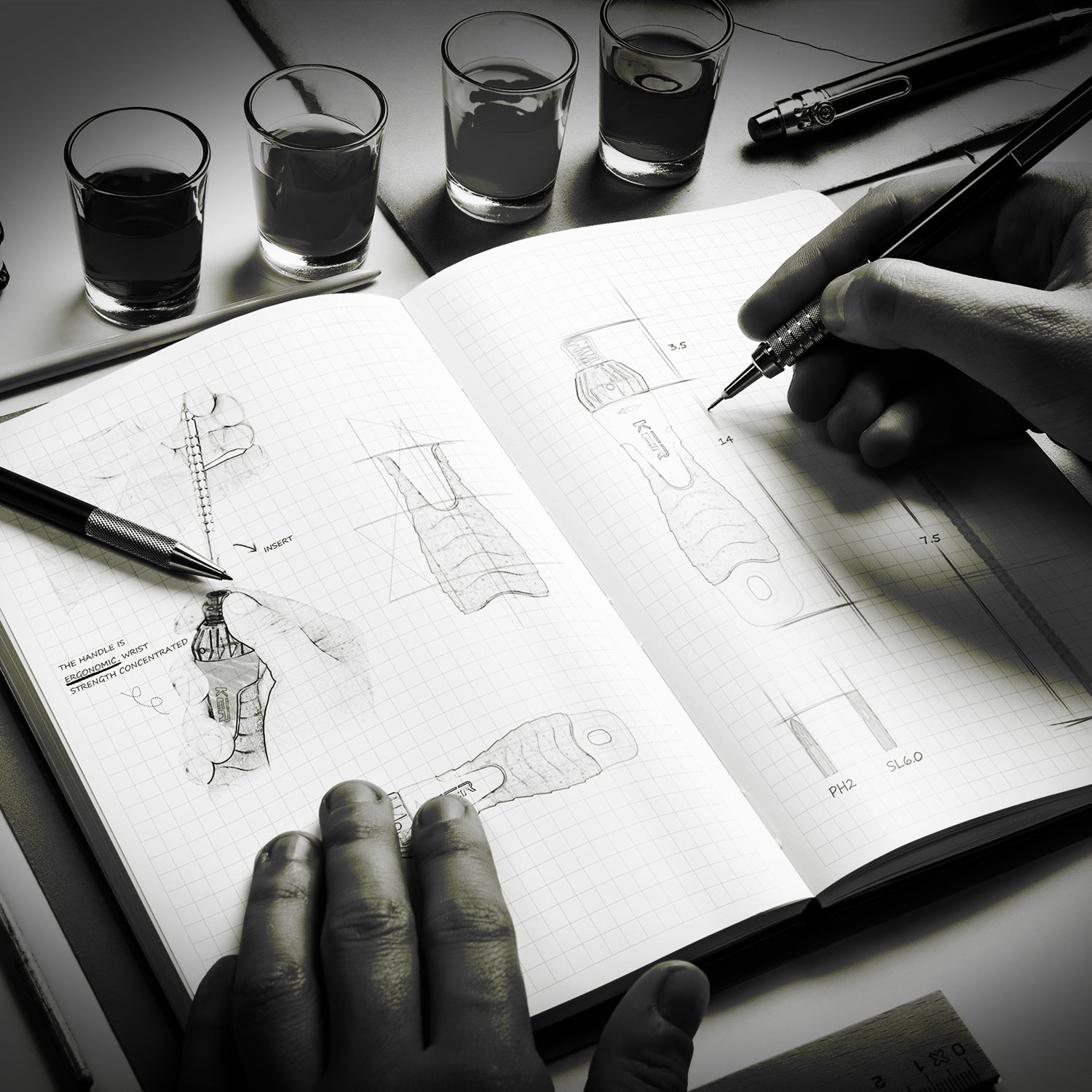 How is the professional feel of hardware tools "designed"?